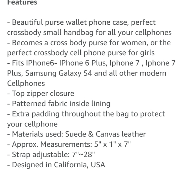 🌜CHALA 🦋 Butterfly Cell Phone Purse - Picture 16 of 16